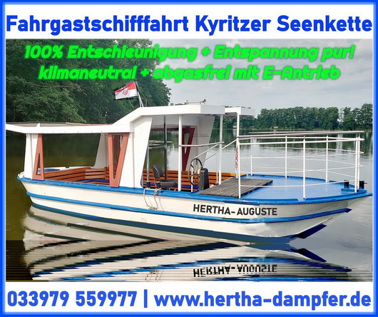 hertha auguste dampfer folgt 2023 dem Hertha BSC Gründungsschiff Fahrgastschifffahrt Wusterhausen Dampferfahrt Kyritzer Seenkette